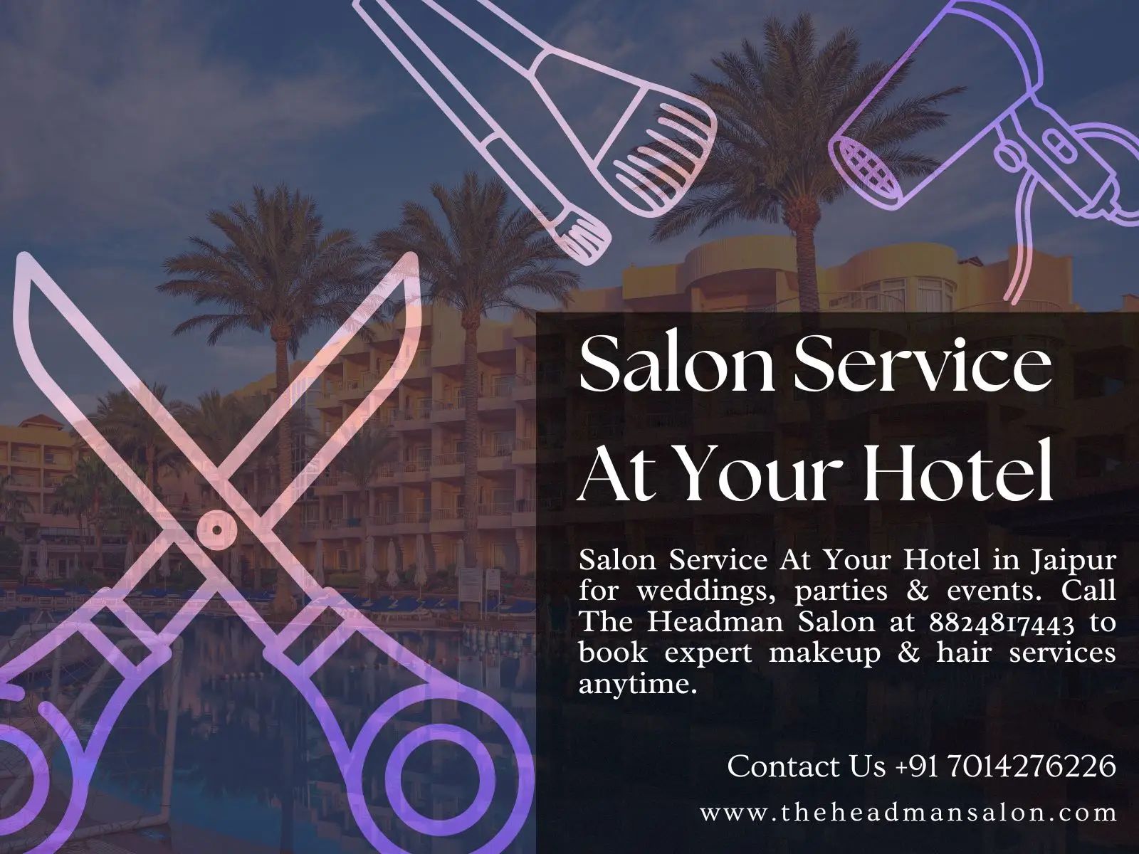 Salon Service At Your Hotel